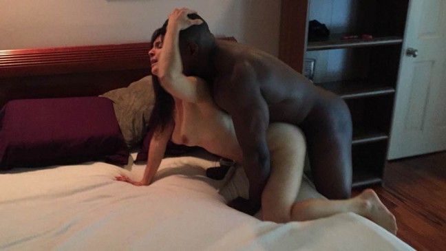 Yoga Hotwife With Her Dark Knob Bull Interracial Sex