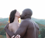 Jackie & Thrill Outdoors Kiss.gif