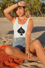 Queen of Spade BDSM Spade Tank Top Hotwife Clothing Etsy.png