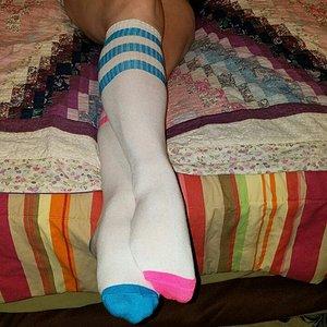 her bed socks