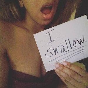 I swallow ♠️ He swallows