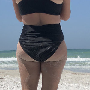 Latina ass on the beach