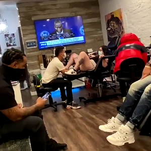 Squirting in Tattoo Shop