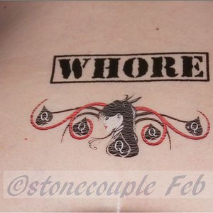 QoS Whore tattoo