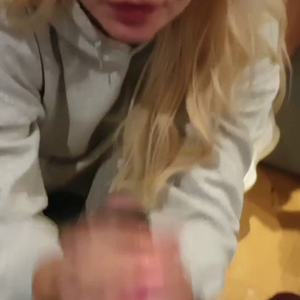 Blonde Cutie Worships the Big Black Cock