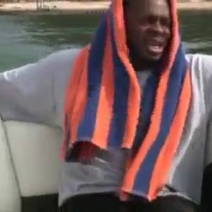Mimi takes a BBC on a boat