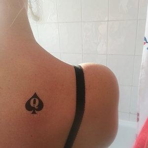 Temporary Queen Of Spades Tatoo