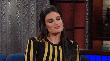 idina menzel yes GIF by The Late Show With Stephen Colbert