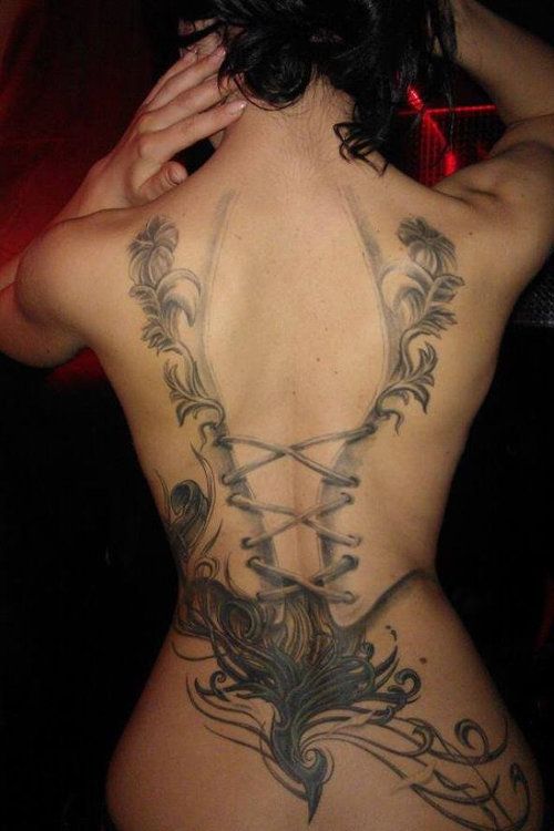 Cool-Grey-Ink-Corset-Tattoo-On-Women-Full-Back.jpg